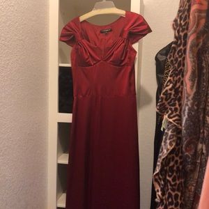 Beautiful Silk Wine Formal Ball Gown